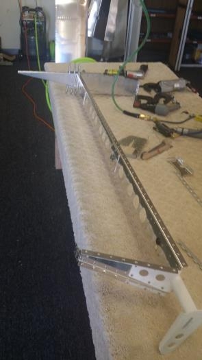 Left Elevator forward spar