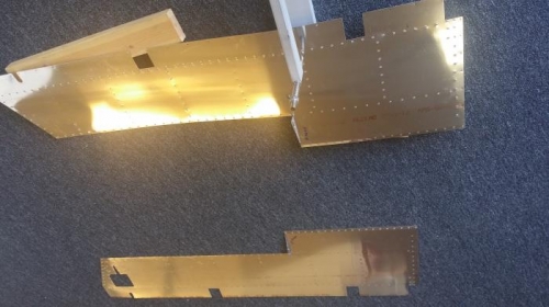 Dimpling left elevators skins