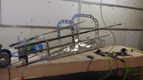 framework of the tail fuselage section