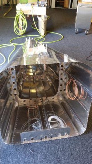 Inside of tail section