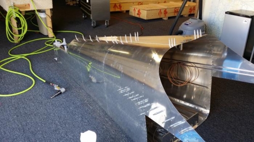 Outside of tail section.