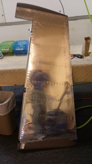 Rudder with top and bottm caps