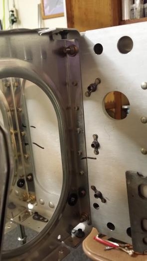 Inboard rib shown rivited in