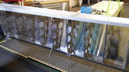 View of the underside of the wing