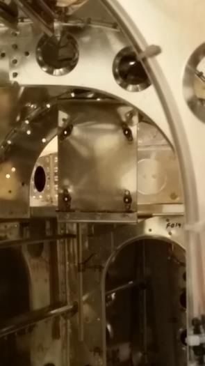 Looking aft in the fuselage