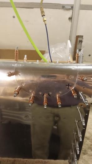 Left wing landing light cover