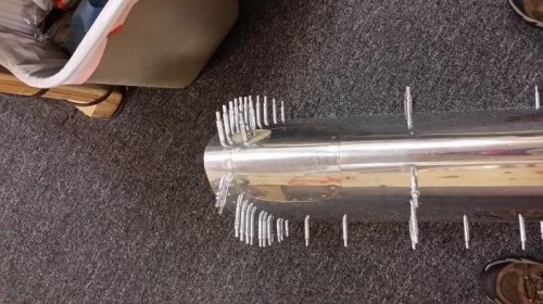 L wing fabricated cover for landing light opening