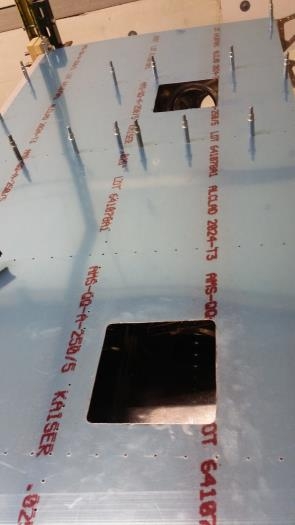 Holes for inspection plate