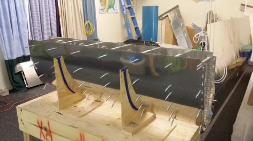 R outboard leading edge cleko'd