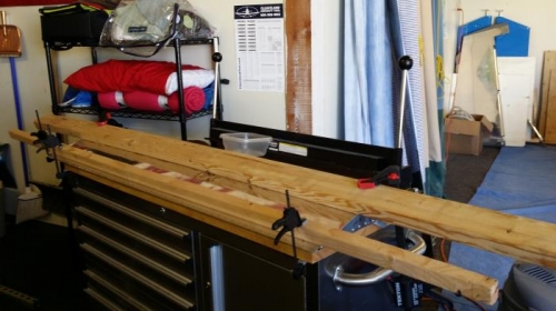 R. aileron clamped in place so it doesn't twist.