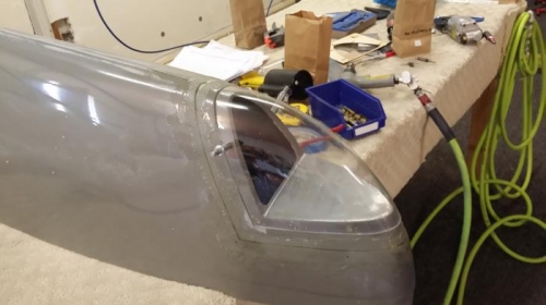 R wing lens cleko'd in place