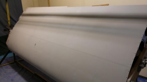 L.wing with undercoat on