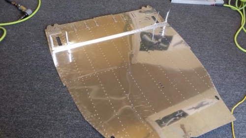 aft gear brace assembly installed