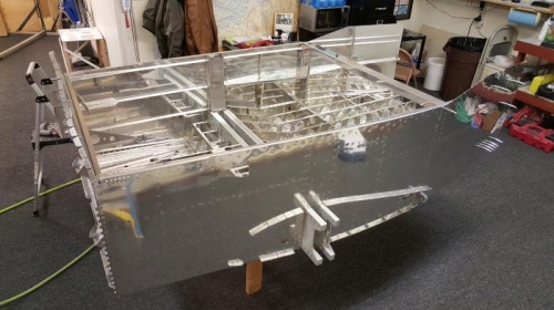 Forward half of the fuselage