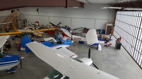 At the avionics shop getting IFR pitot static certification and setting up the ADSB