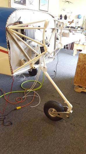 Nose gear installed.  Wheel balanced.