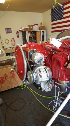 Ships alternator on left side