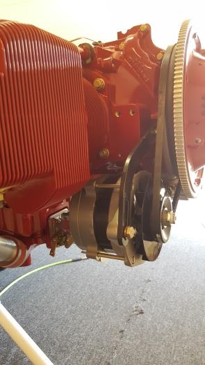 Deice alternator on right side