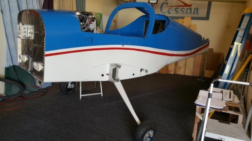 Sitting on the main gear.