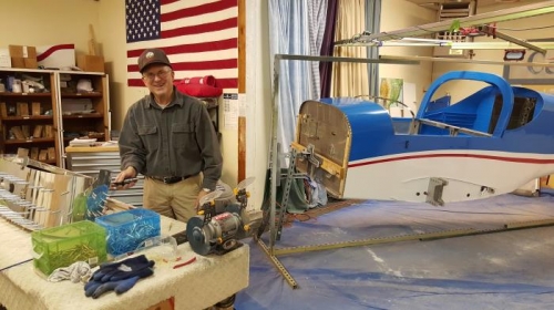 Working on the canopy forward structure