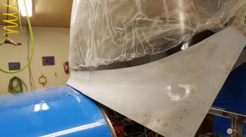 Conopy mounted on plane