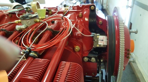 Brush block and bracket painted and installed