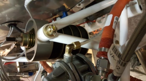 Fuel pump relief line