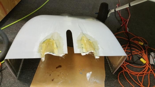 fiberglassing exhaust farings