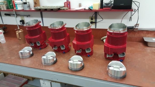 Cylinders ready  to install pistons