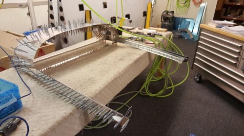 Canopy side rails ready to be clekeo'd to front canopy structure.