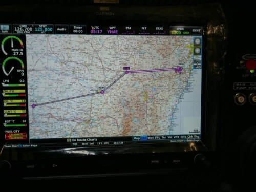 Flight plan track.