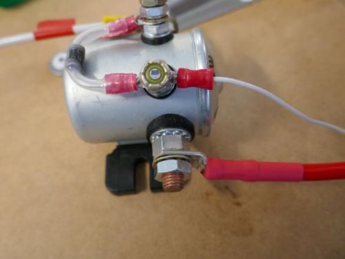 Master solenoid connection.