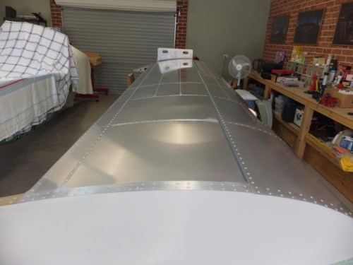 Top of wing finished.
