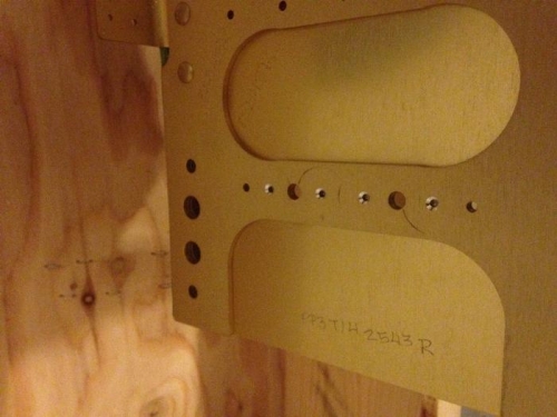 Center section plate nut countersinking