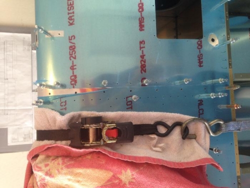 Aligning the leading edge perfectly before match drilling