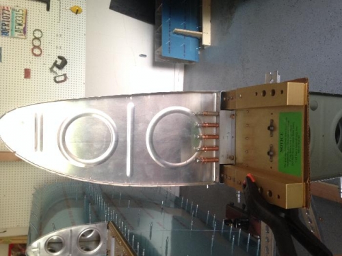 Match drilling the inboard zbracket