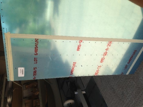 Wing Doubler cut and match drilled