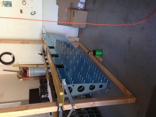 Left wing completely match drilled