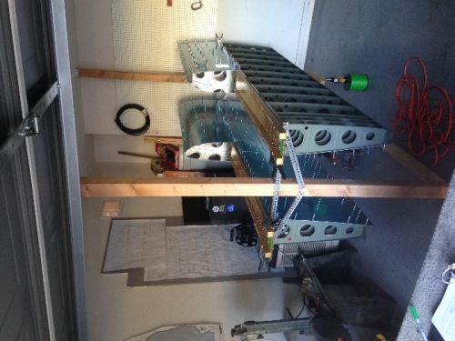 Both wings with the leading edges clecoed on for the first time