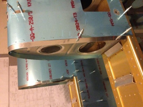 W-423 joint plate installed and match drilled