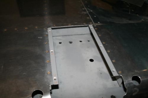 Some last rivets that were squeezed around the gear mounting area.
