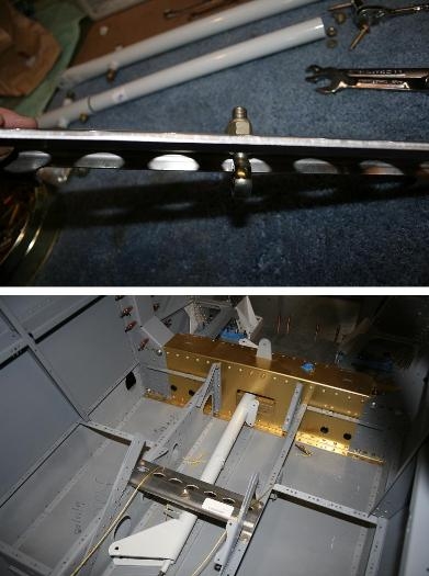 Top pic is F837 with rod end and bottom is 837 installed with control column (not bolted)