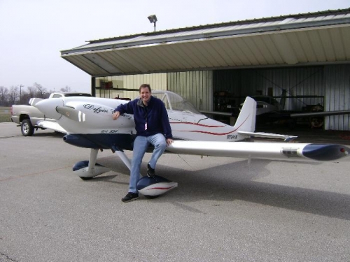 Rick & the RV-4 he built. It has a Blue Mountain One EFIS and a big 180hp with C/S prop- 