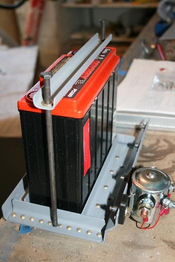 Battery tray ready to install