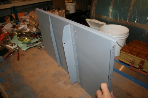 backriveted the modified (larger and reversed) stiffler in place