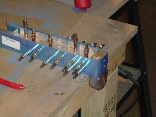 Fitting and drilling the counter-weight to the substructure