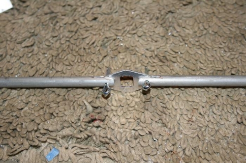 Engagement pins hooked to the came with cotter pins