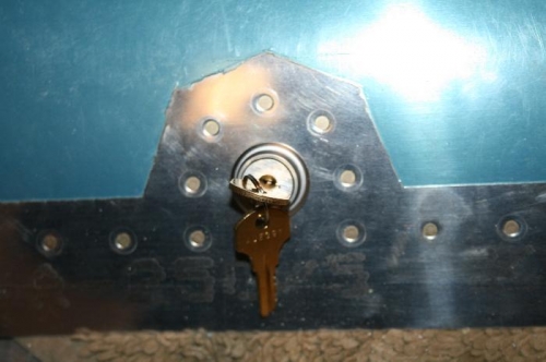 Lock temporarily installed