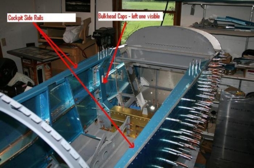 Cockpit side rails and the left bulkhead cap shown.