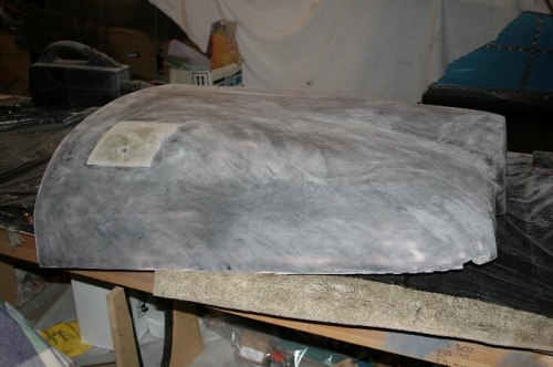 Top cowl sanded